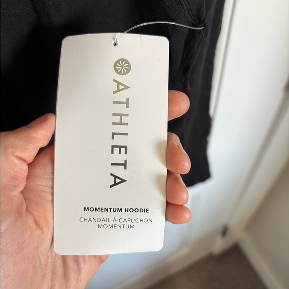 Athleta Black Fitted Long Sleeve Hoodie - Picture 5 of 6